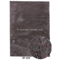 Tapis / tapis en microfibres minces avec fil teintée dans l&#39;espace